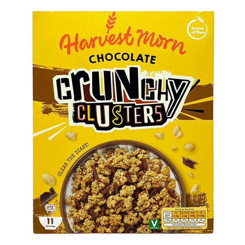 Chocolate Crunchy Clusters Cereal ALDI UK
